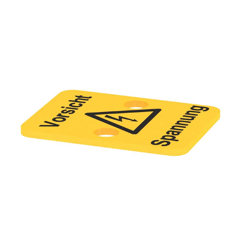 0297900000 - Yellow PVC Terminal Cover, 24mm Height, RoHS Compliant (Pack of 50)