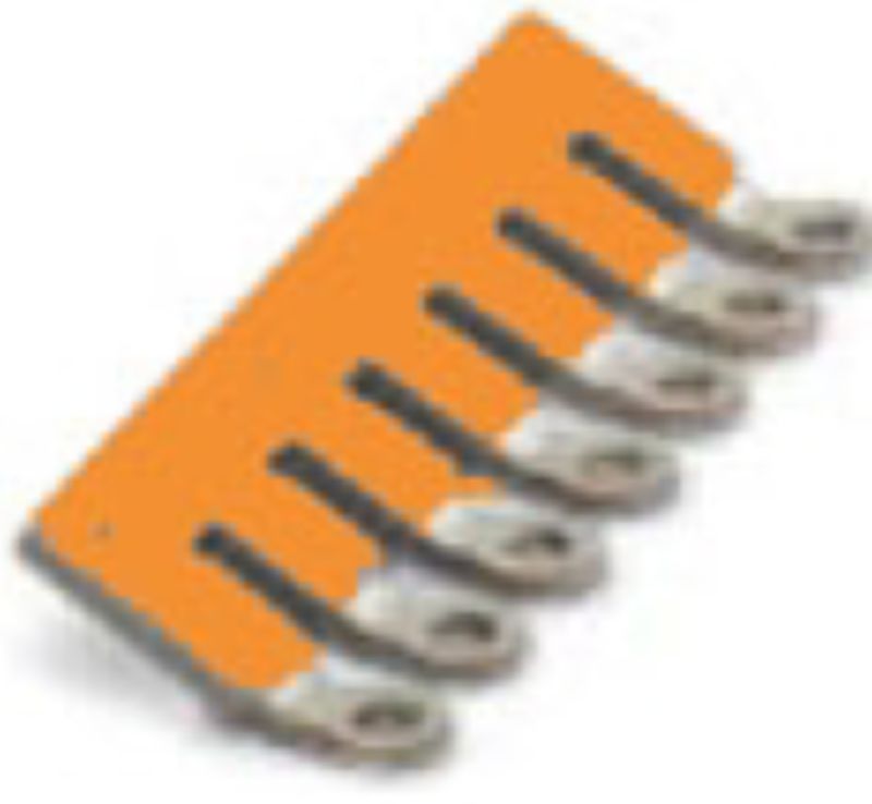 2550770000 - 7-Pole Orange Cross-Connector, 41A, 73.7mm Wide (Pack of 10)