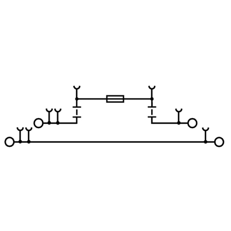 2831500000 - Dark Beige Push-In Fuse Terminal for 4 mm² Wires (Pack of 50)