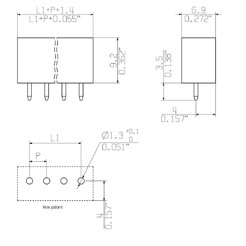 2641770000 - 3.5mm 8-Pole Connector with 180° Elbow and THT Solder (Pack of 384)