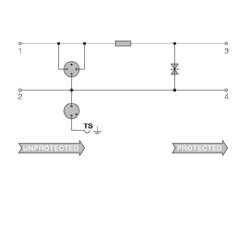 1063930000 - 12.4mm DIN Rail Surge Protector for 24V Applications