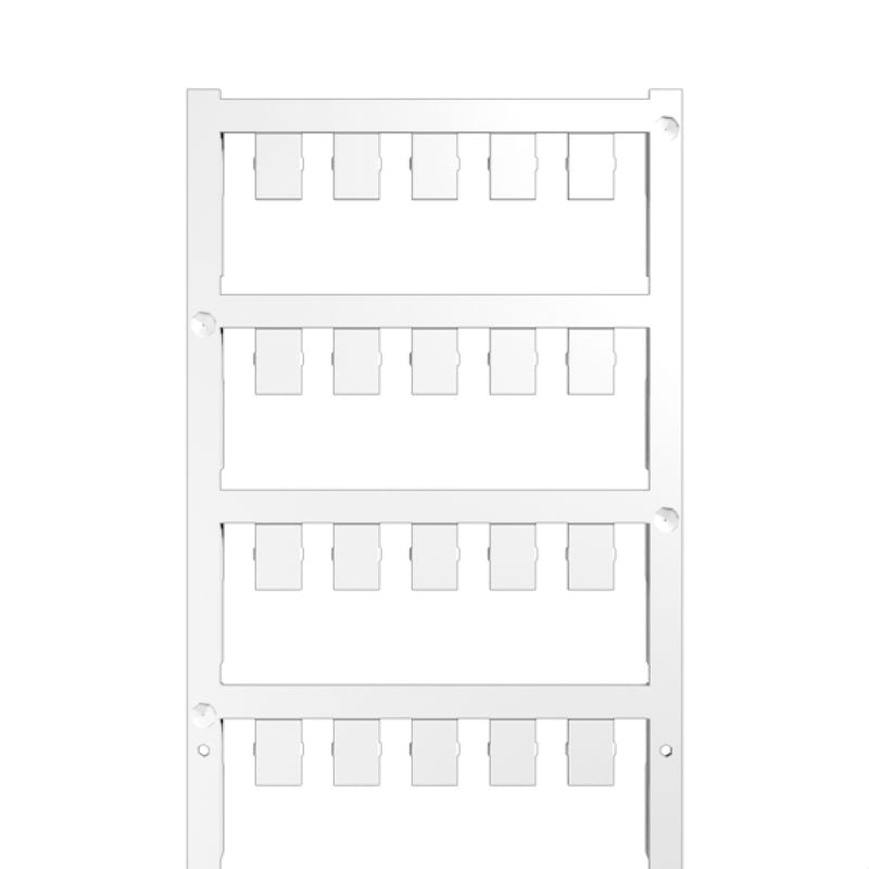 2580920000 - 10mm PA66 Device Marker, White/Turquoise, Pluggable (Pack of 40)