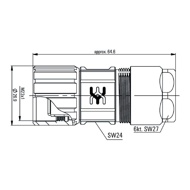 2009390000 - ROHS Approved Plug-in Connector for Cables 3mm to 7mm
