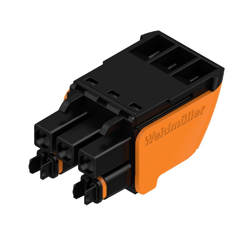 1063270000 - 5mm PCB Plug-In Connector with 3 Poles, Black/Orange (Pack of 108)