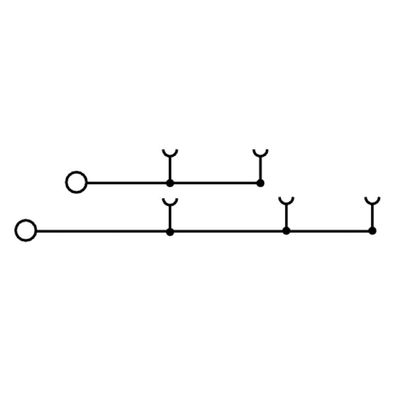1815150000 - Dark Beige 2.5mm² Double-Tier Terminal Block with Tension-Clamp Connections (Pack of 50)