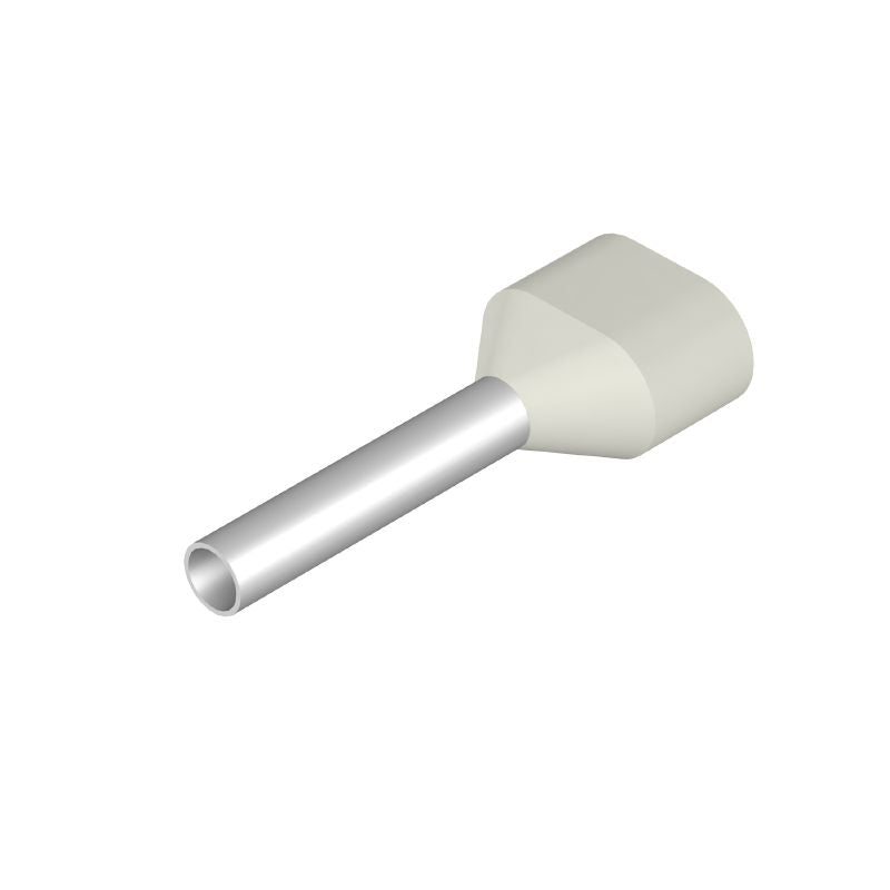 9004900000 - 0.75mm² Twin Wire End Ferrule, 13mm Stripping Length (Pack of 500)