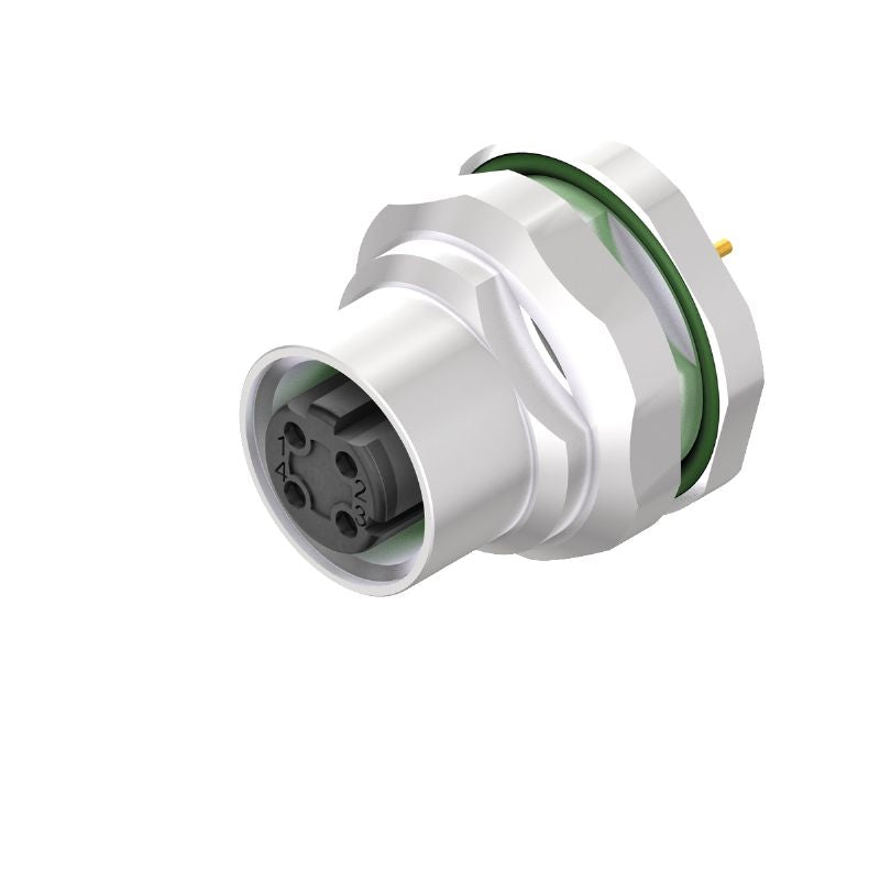 2422430000 - Compact D-coded M12 Socket, 5.5mm Height, IP67 Protection (Pack of 10)