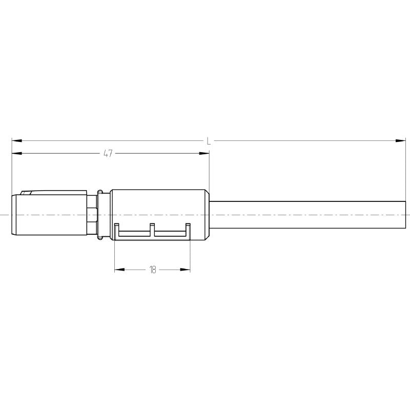 2453550300 - 3m Category 5e Data Cable with Male/Female Connectors