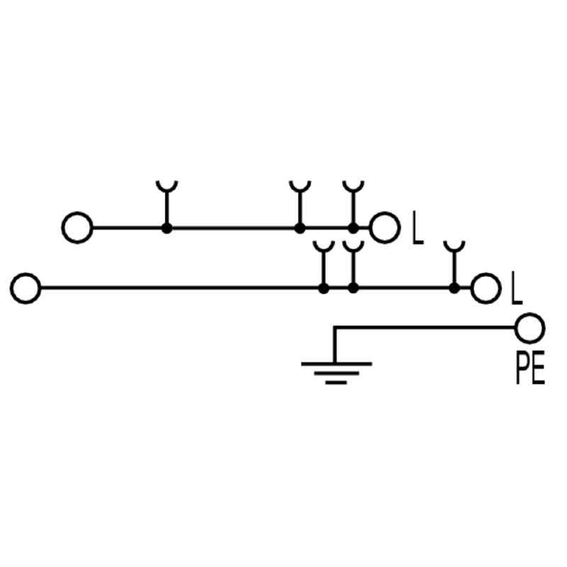 2669010000 - Dark Beige 24A Terminal Block with Three Levels, 5 Connection Points (Pack of 50)