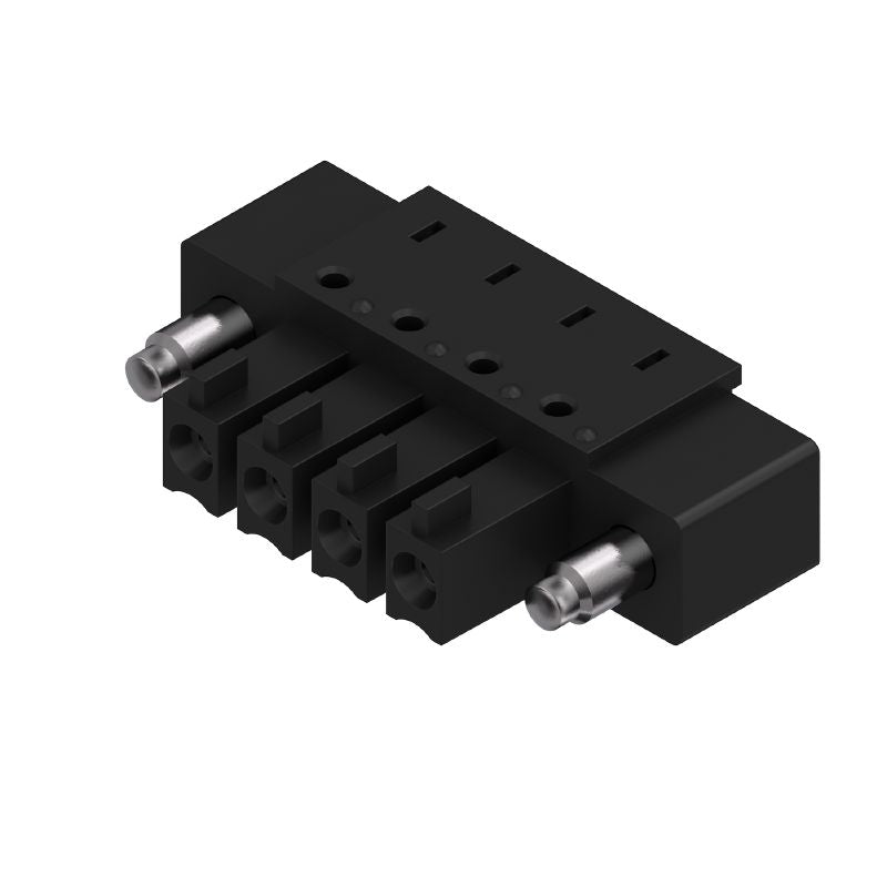 1975710000 - 3.81mm 4-Pole Female Header PCB Connector, Tinned Black (Pack of 50)
