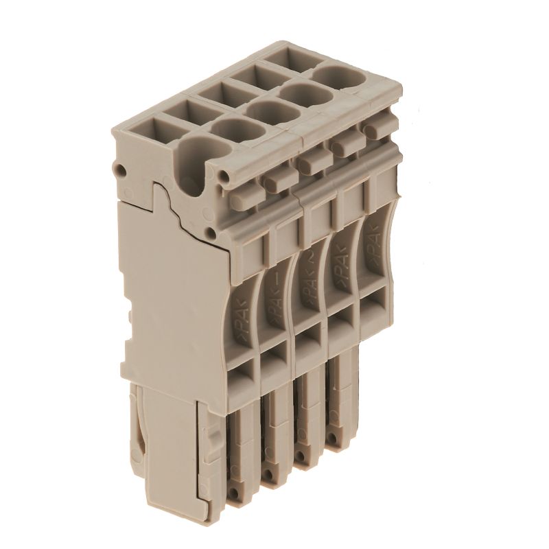 1815510000 - Dark Beige Plug-in Connector, 4 mm² Max Clamping Range (Pack of 25)