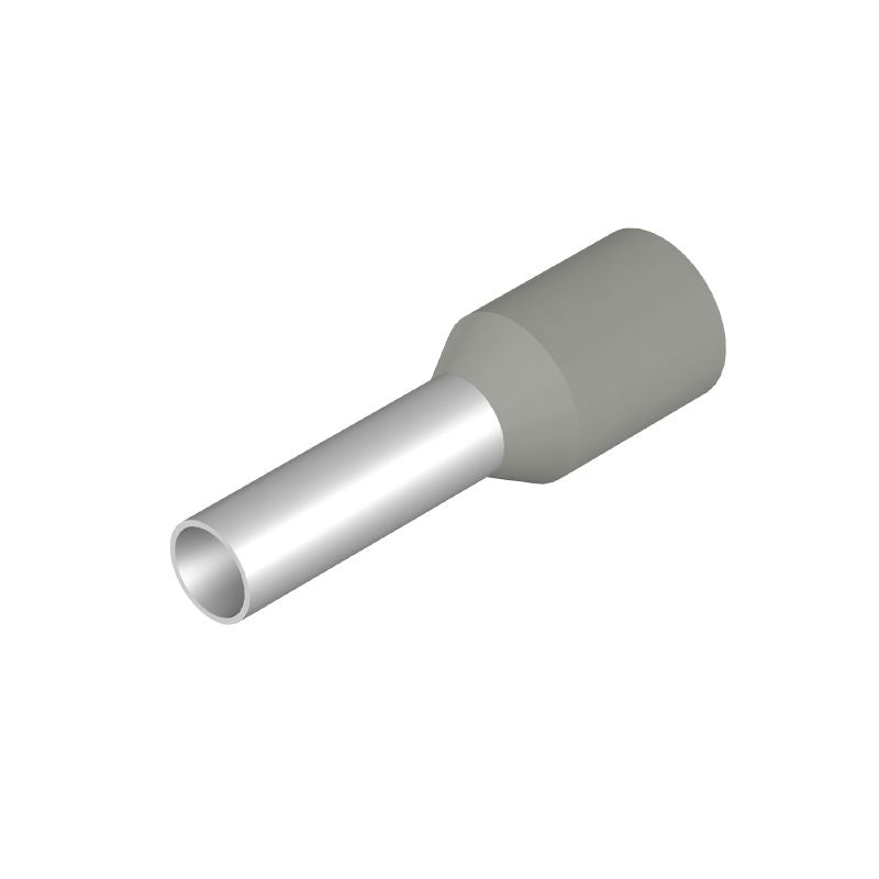 9019190000 - Grey Wire End Ferrule, 18mm Length, RoHS Compliant (Pack of 500)