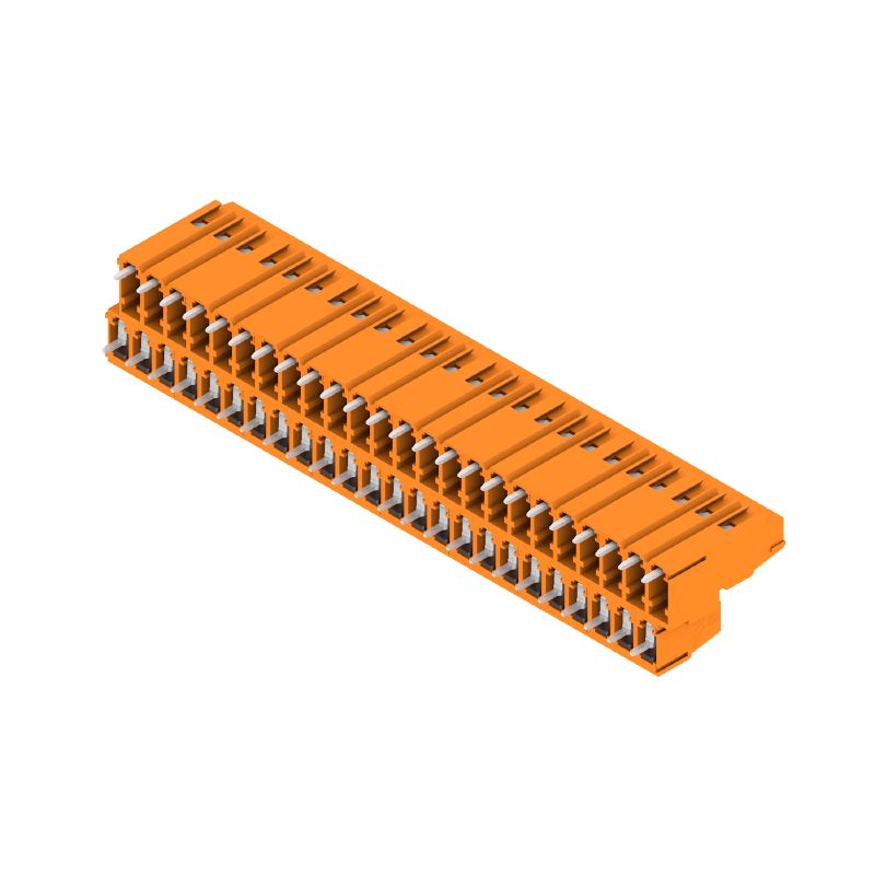 1769070000 - 5.08mm PCB Terminal, 48 Poles, 90° Angle, Orange (Pack of 8)