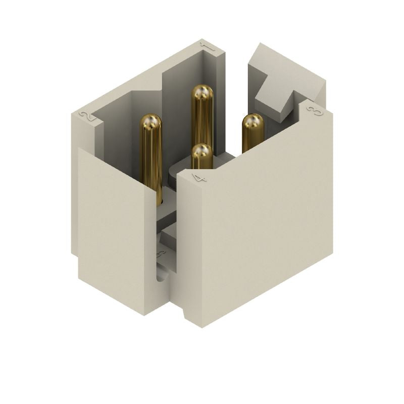 1440400000 - 5mm Pitch Male PCB Connector, 4 Poles, Gold-Plated Design (Pack of 100)