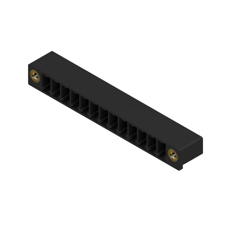 1037120000 - Black 13-Pole 3.81mm PCB Plug-In Connector with Flange (Pack of 50)