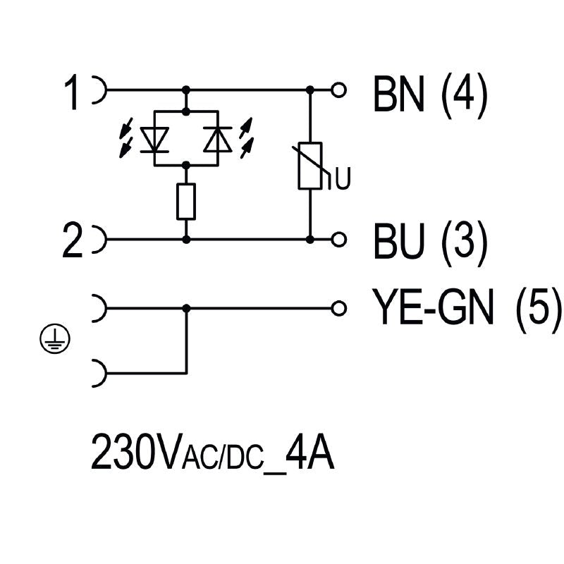 1891001000 - 10m PUR Valve Cable with A-Type Plug, 18mm Diameter