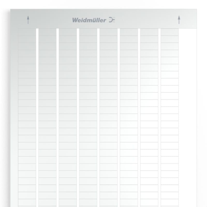 1686380001 - 8x20mm Silver Device Markers with PVC-Free Adhesive (Pack of 10)