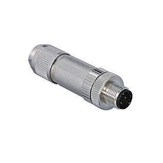 ZAT51NN01 - M12 D-coded 4-Pin Connector Plug for Secure Connections