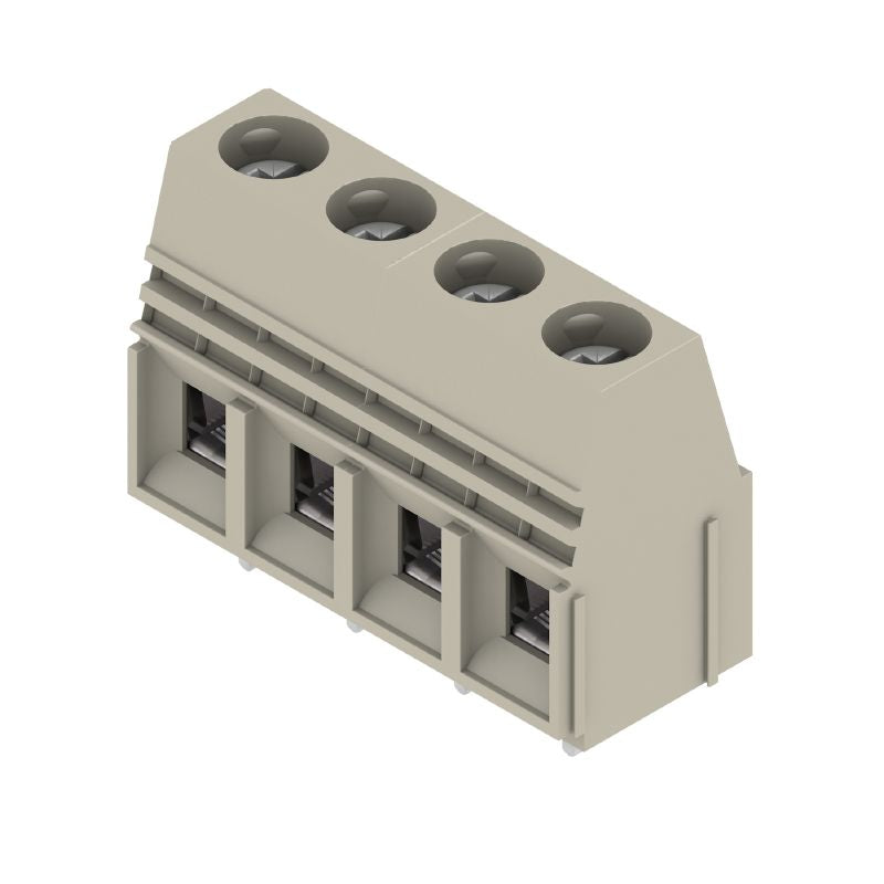9956390000 - 10.16mm 4-Pole Terminal PCB, 90° Angle, RoHS Compliant (Pack of 20)