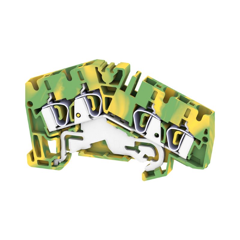1807090000 - 4mm² Green/Yellow Terminal with Wide Temperature Range and Tension-Clamp (Pack of 50)