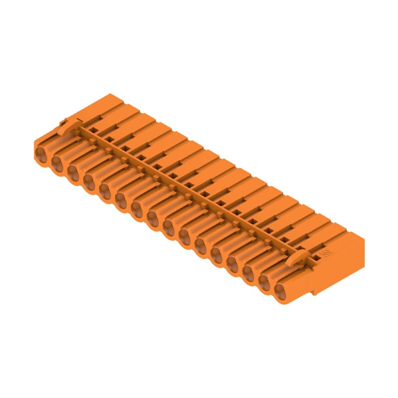 1610630000 - 5.08mm 16-Pole PCB Connector with Crimp, 180° Angle (Pack of 50)