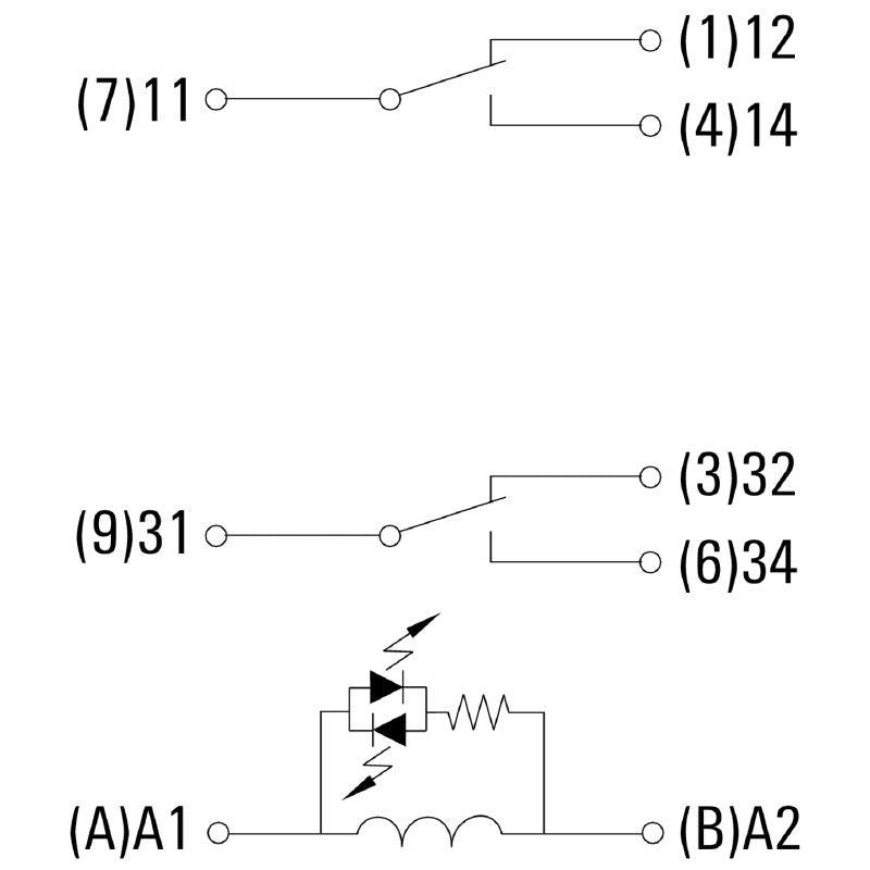 2765610000 - 48V DC Relay with Test Button & 16A Capacity (Pack of 10)