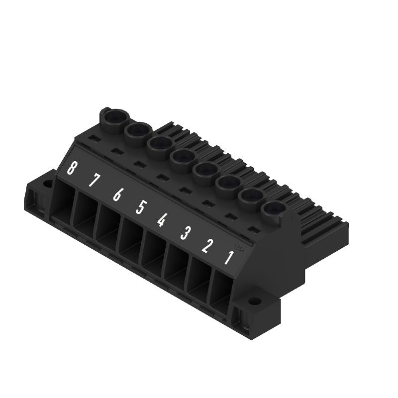 2976100000 - 8-Pole PCB Female Connector with 180° Clamping Yoke (Pack of 20)