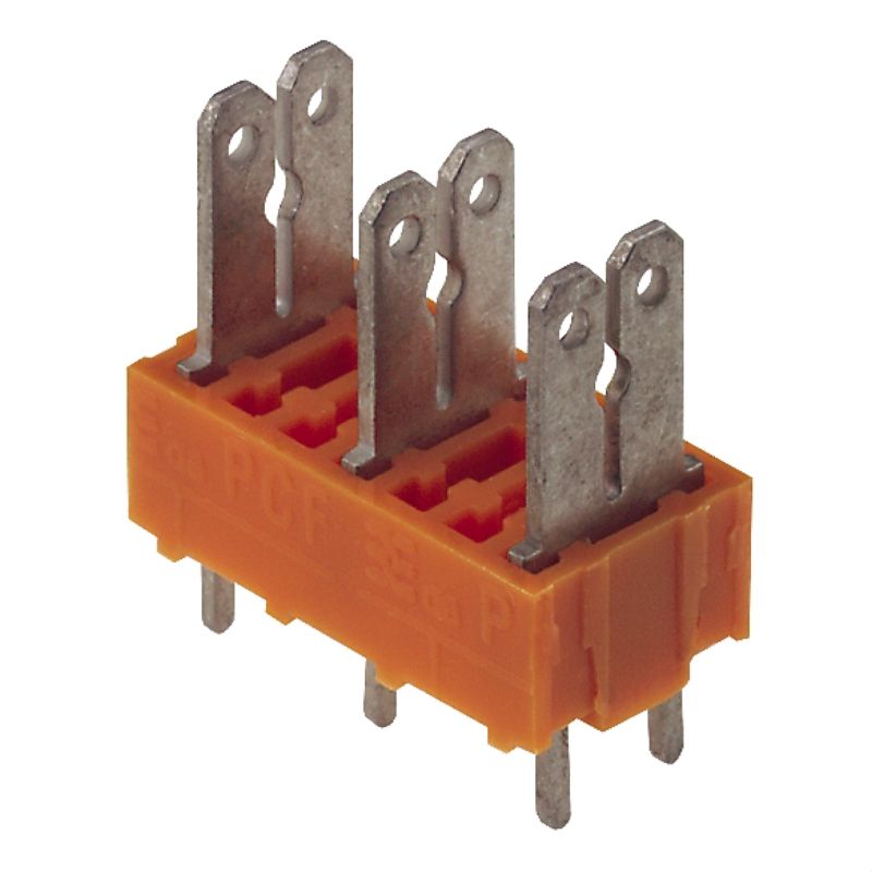 9500690000 - 7.50mm 9-Pole Orange PCB Terminal with 3.5mm Solder Pins (Pack of 50)