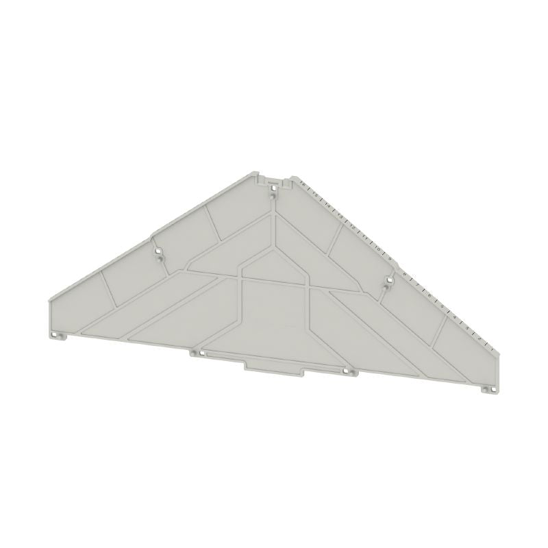 1254730000 - Grey Polycarbonate Partition Plate for Vertical Installation (Pack of 10)