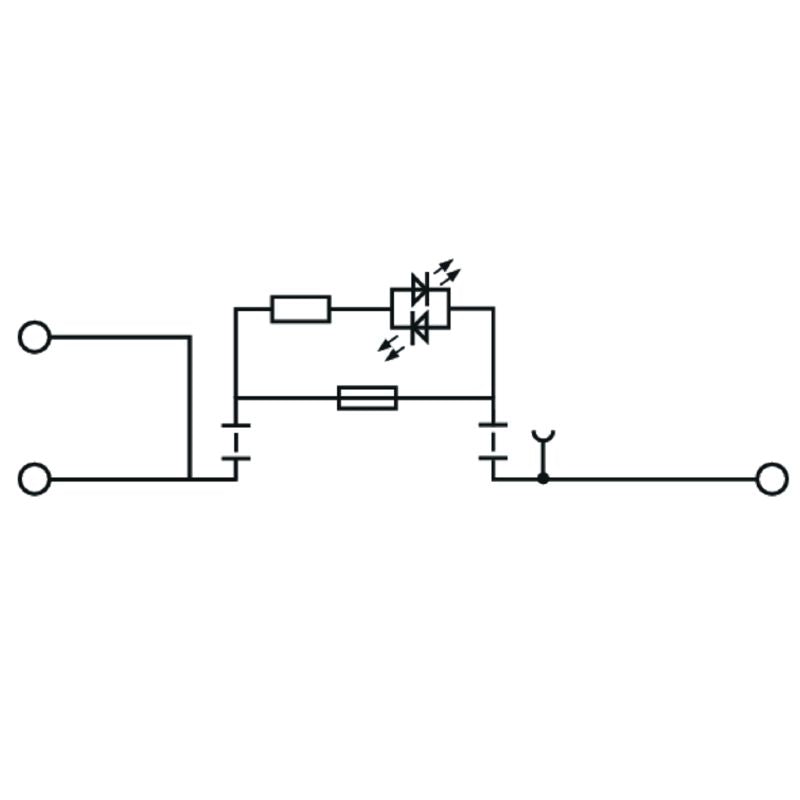 1867500000 - 6mm² Black Fuse Terminal with Tension-Clamp Connection (Pack of 20)