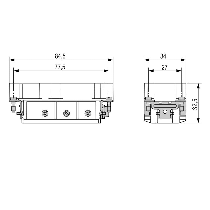 3023960000 - 6-Pole Copper Alloy Connector with PUSH IN Design