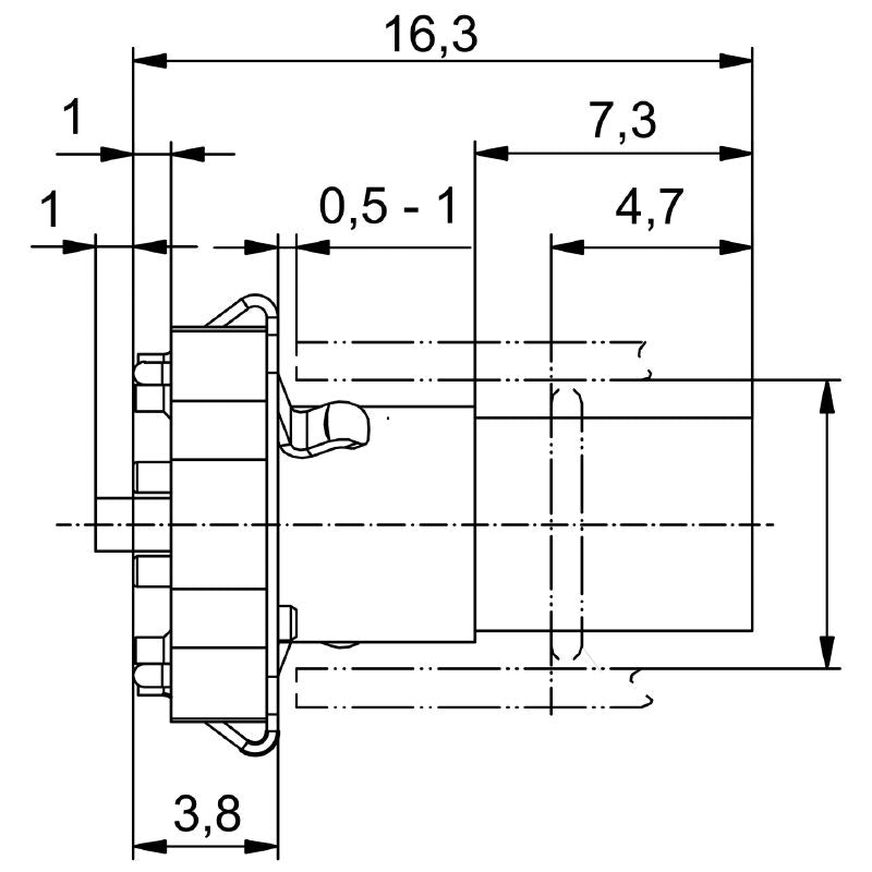 2421780000 - 3-Pole PCB Connector, IP67, 60V, RoHS Compliant (Pack of 25)