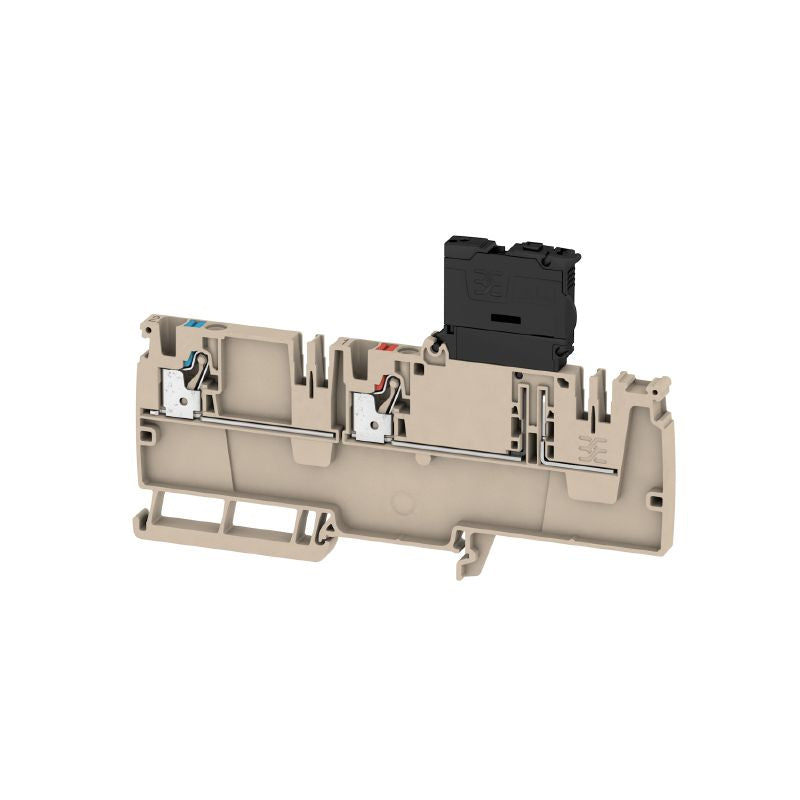 2459010000 - 4mm² PUSH IN Fuse Distribution Terminal, 36V, Dark Beige (Pack of 50)