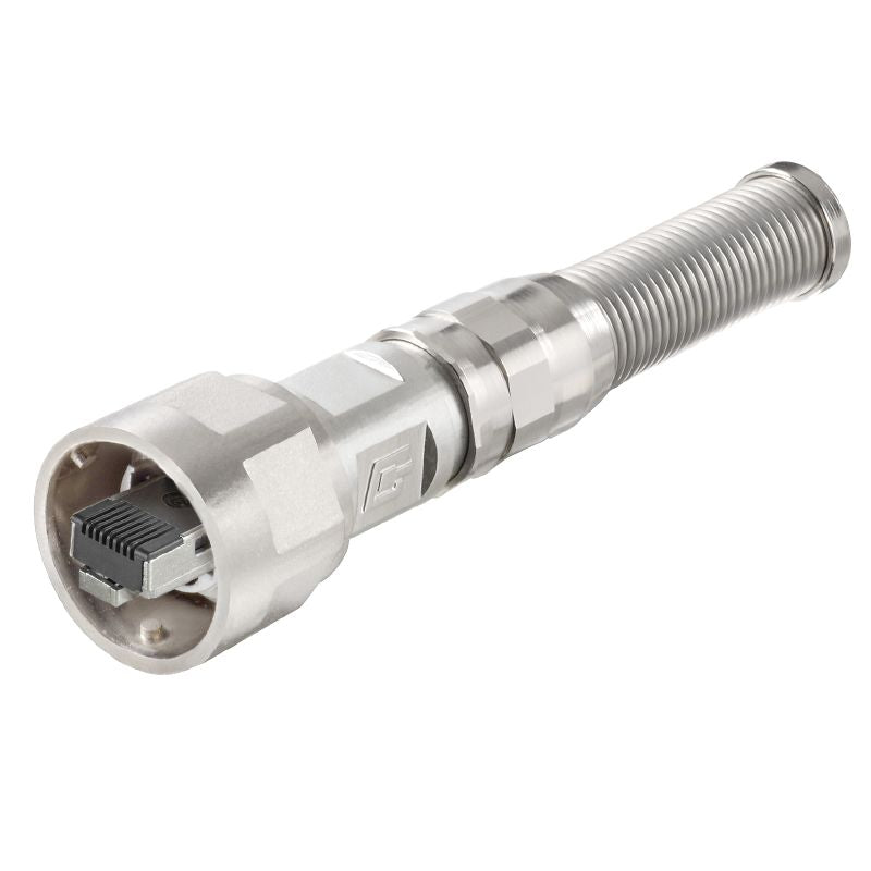 1963130000 - Tool-Free Variant 1 Metal RJ45 Plug with Kink Prevention (Pack of 10)