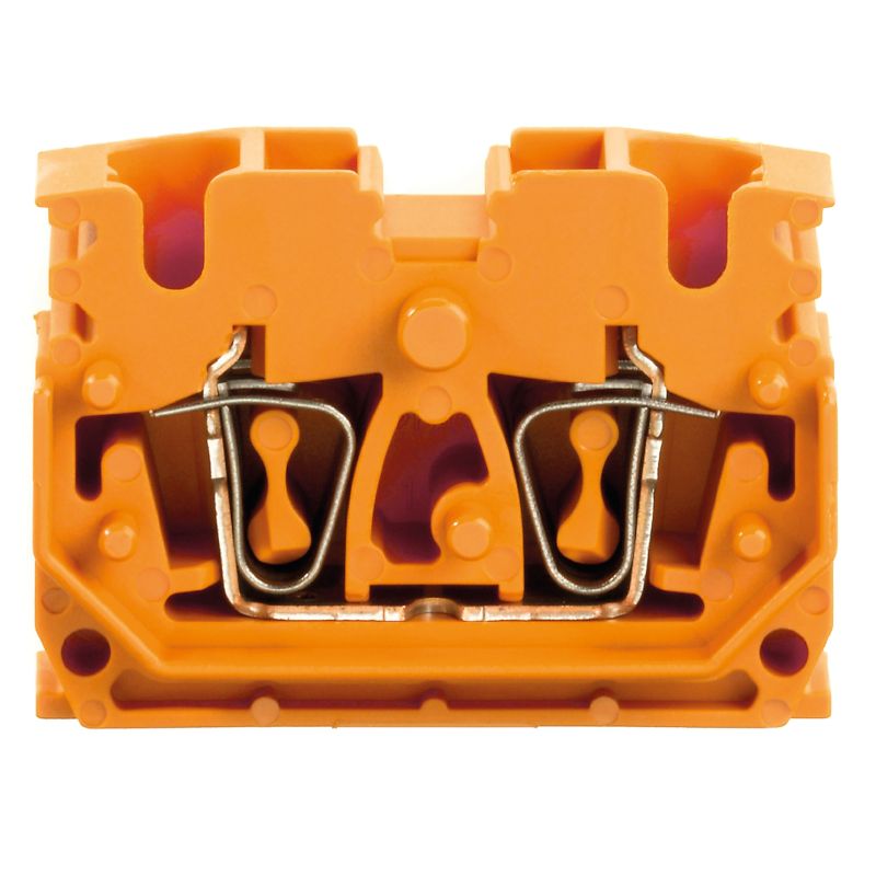 1704560000 - RoHS Compliant Orange Feed-Through Terminal, 2.5 mm² Capacity (Pack of 100)