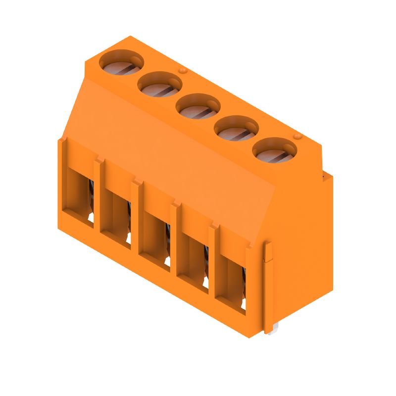 1001730000 - 5mm 90° Connector Terminal with 3.2mm Solder Pin, Orange (Pack of 72)