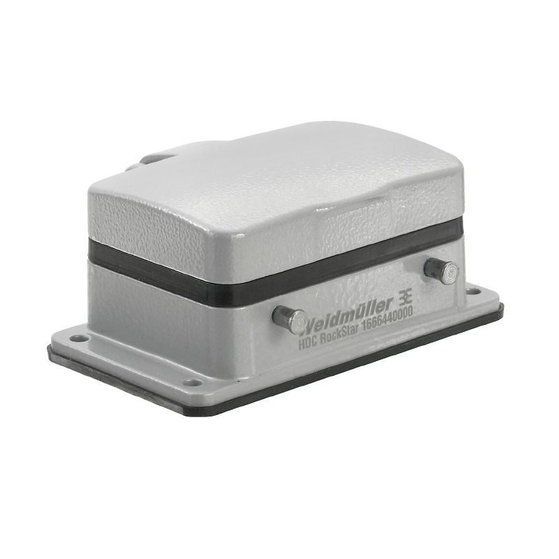 1666440000 - IP65 HDC 32A Aluminum Enclosure with Locking Clamps