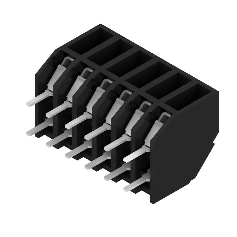 1888390000 - 3.81mm 6-Pole PCB Terminal, 3.5mm Solder Pins, Black (Pack of 190)