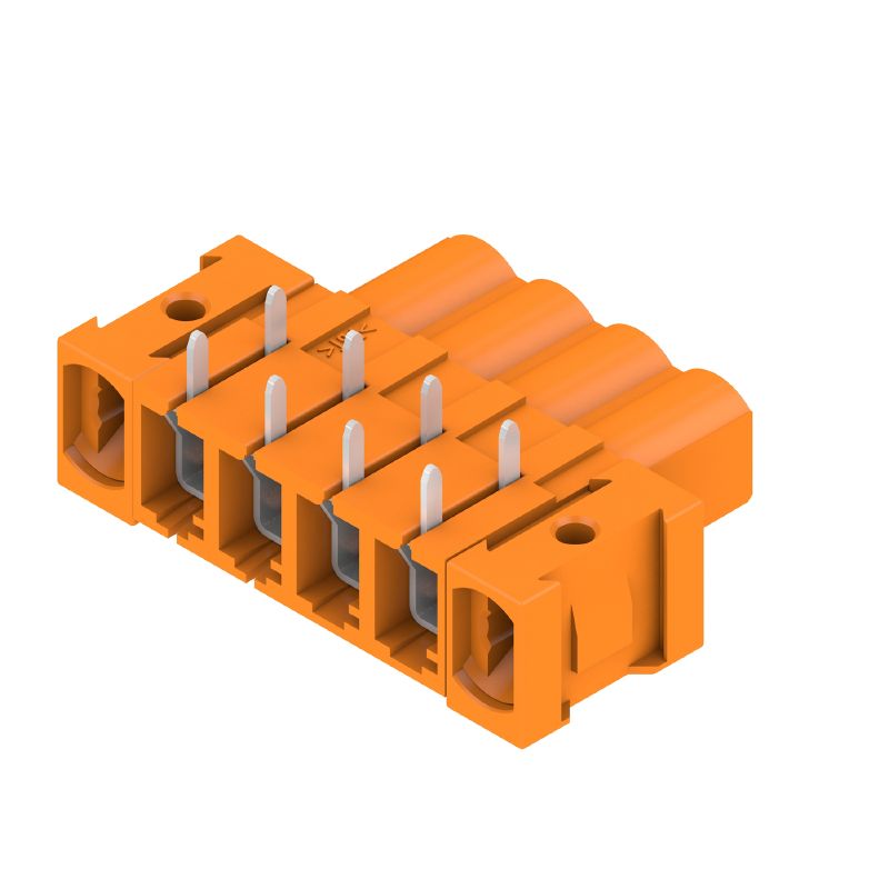 1843770000 - 5.08mm Female Header PCB Connector with 4 Poles, 90° Angle (Pack of 60)