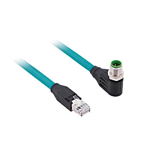 ZC1V015 - TPE Screened M12 × 1 Connection Cable, High-Performance 8-Pin