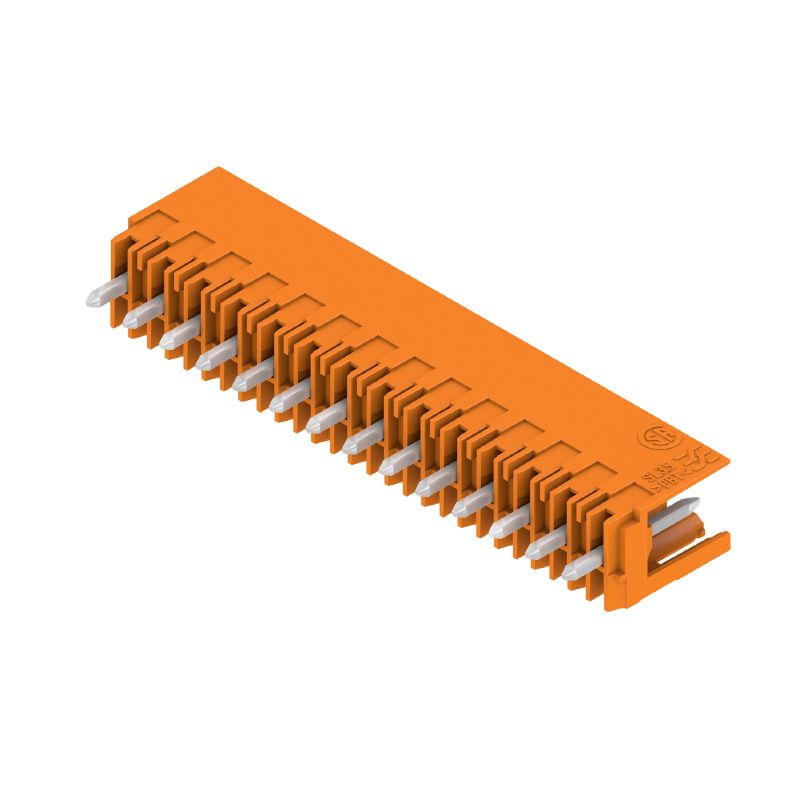 1604890000 - 14-Pole 3.5mm PCB Connector with 180° Elbow Design (Pack of 50)