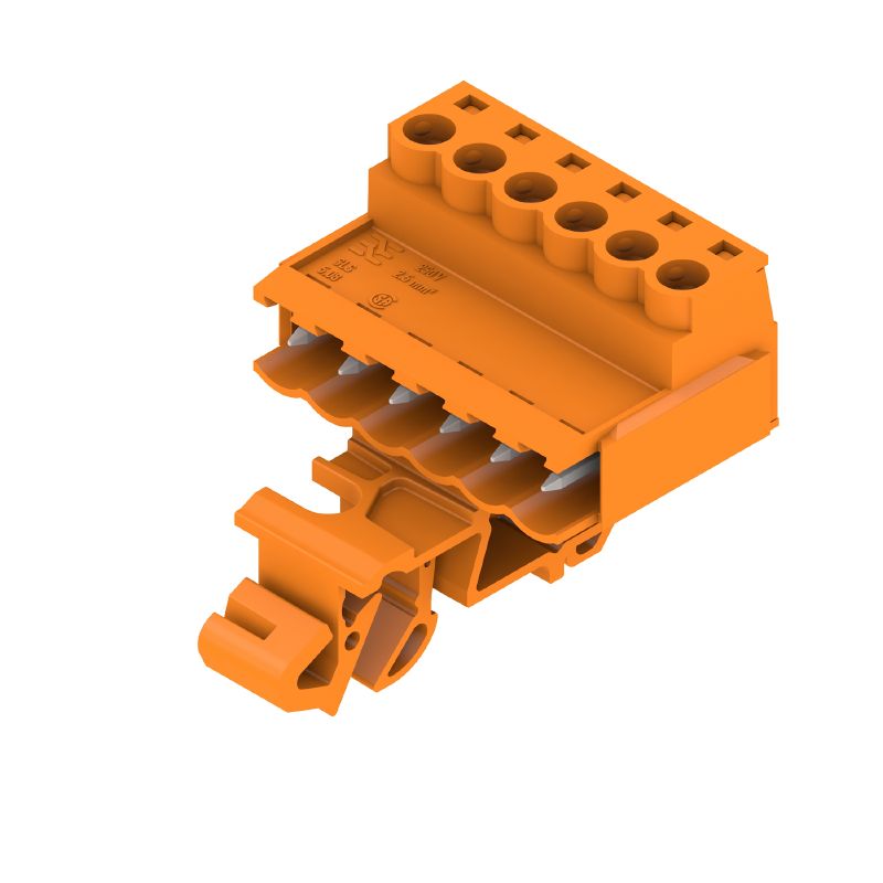1846060000 - 5.08mm 6-Pole PCB Connector at 180° Angle (Pack of 20)