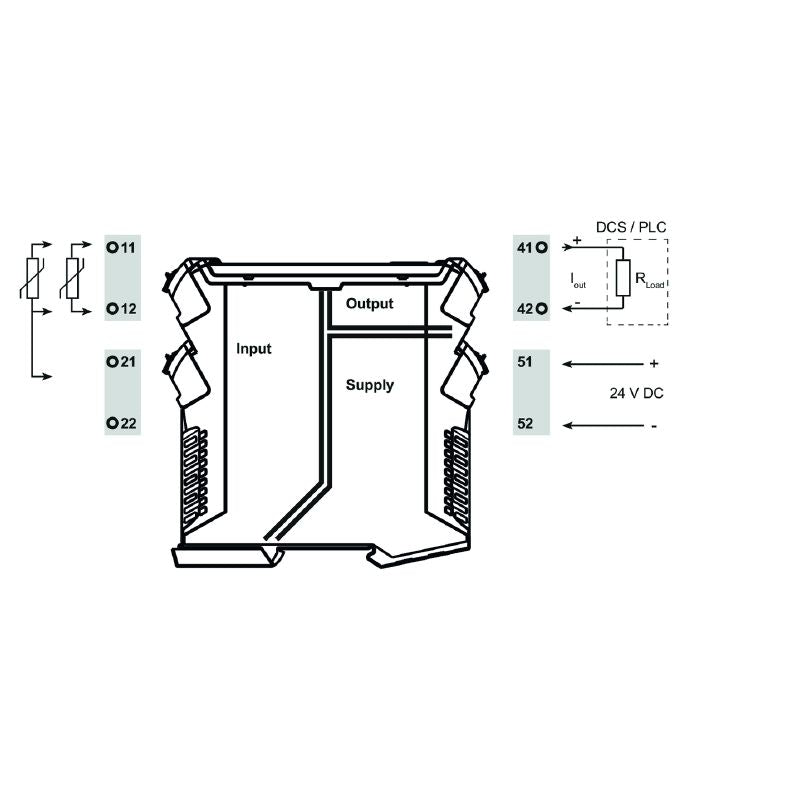 7760054183 - PT100 Temperature Converter, -200 to +850 °C, 0.2 °C Accuracy