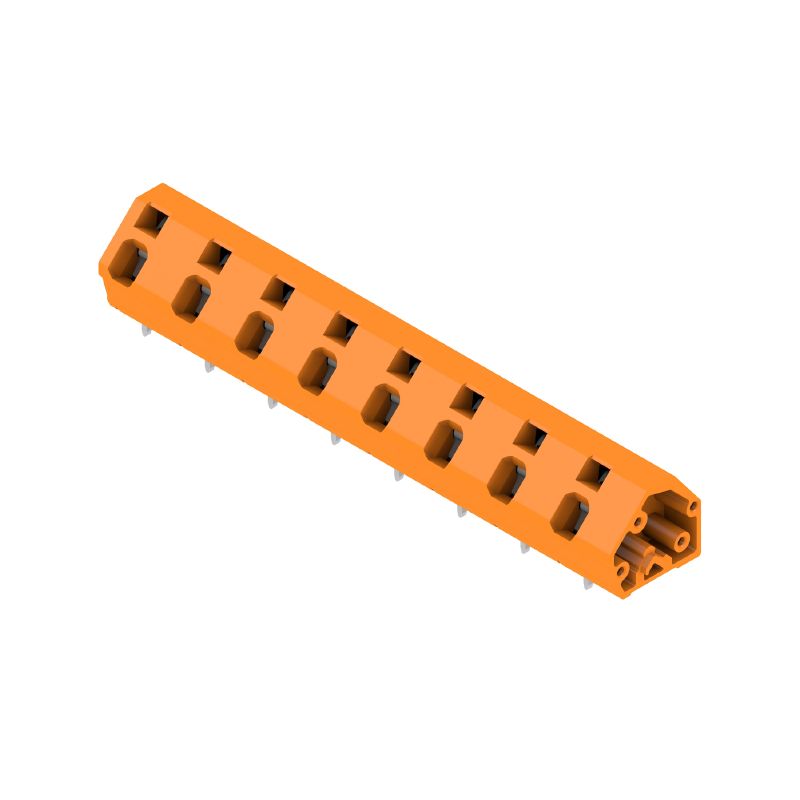 1953530000 - 10mm Pitch 8-Pole PCB Terminal, 135° Angle, Tinned Pins (Pack of 100)