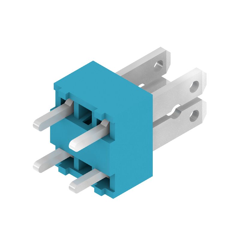 6385370000 - 5mm Pitch Blue PCB Terminal with 180° Orientation (Pack of 100)