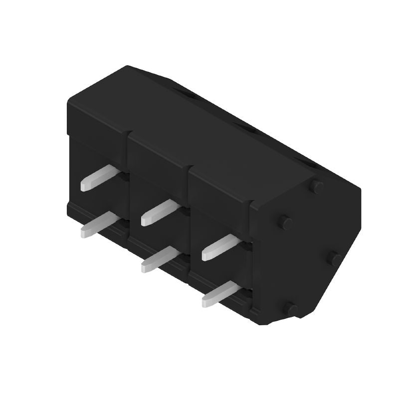 1952250000 - 7.50mm PCB Terminals, 3 Poles, 135° Angle, Tension-Clamp (Pack of 100)