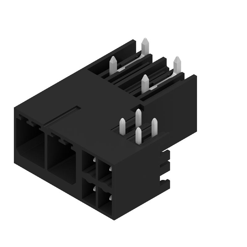 2528970000 - Black 2-Pole 7.62mm PCB Male Header Connector (Pack of 66)