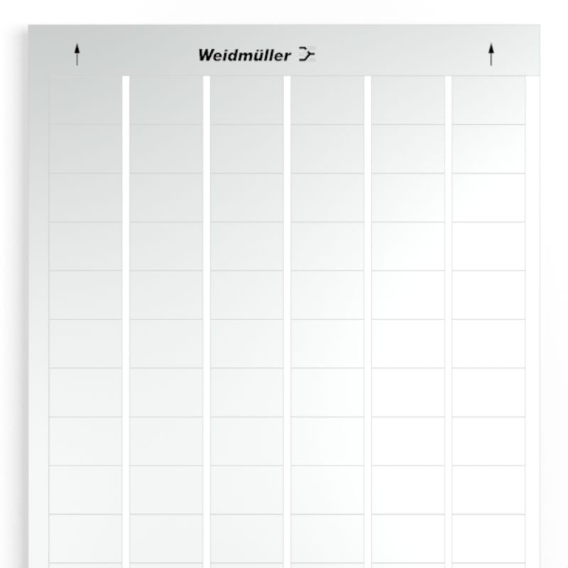 1724160001 - Silver Polyester Laser Markers 20x30mm, 780 pcs per Unit (Pack of 10)