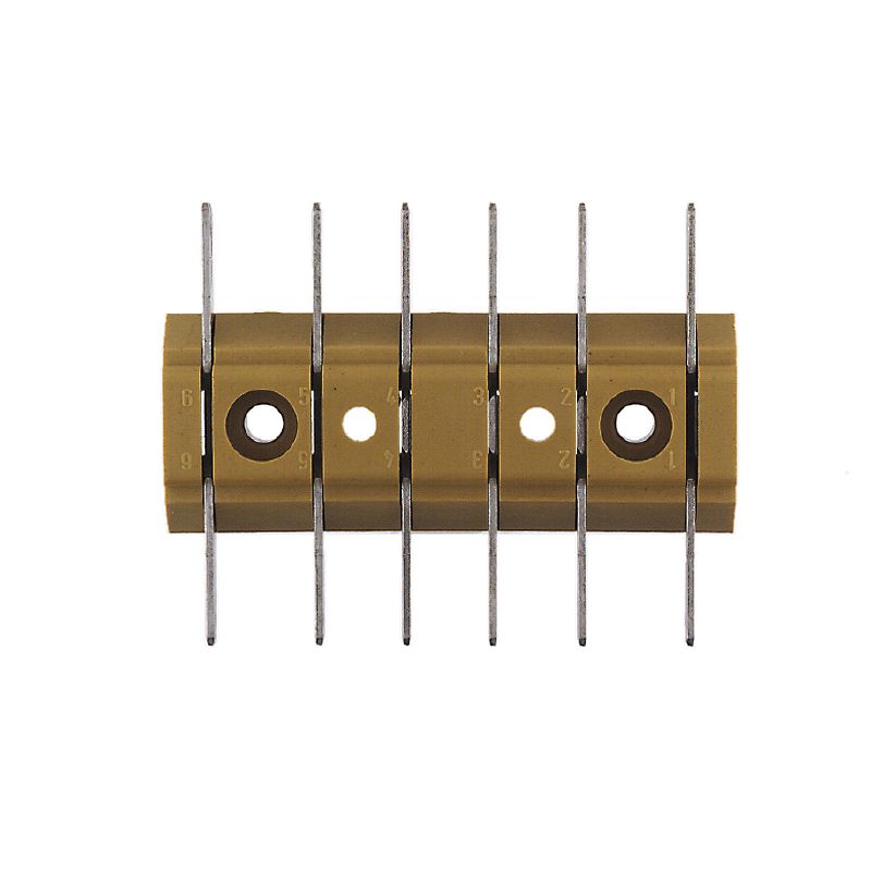 0479720000 - 12-Connection Yellow Terminal Strip for 2.5 mm² Conductors (Pack of 100)