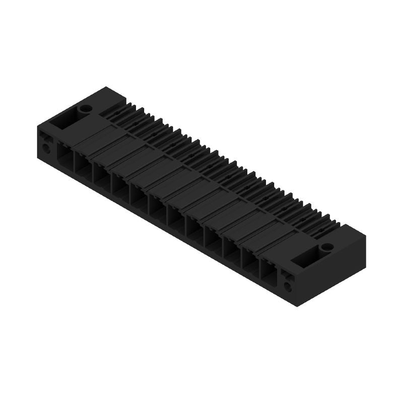 1930480000 - 7.62mm 12-Pole PCB Connector, 90° Angle, Black (Pack of 12)